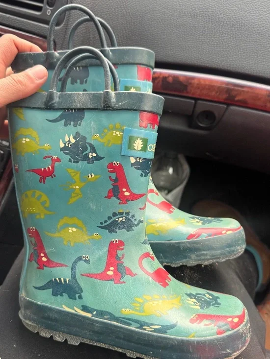 Oakiwear Rain Boots Toddler Size 11 Waterproof Kids Outdoor Mud Boots - Picture 2 of 6